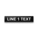 Heavy-Duty Plastic Nameplate - 1/2" x 2 1/2" - 1/4" Text