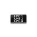 Heavy-Duty Plastic Nameplate - 1/2" x 1" - 1/8" Text