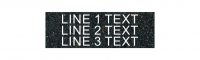 Textured Plastic Nameplate - 1/2"x 1 1/2" - 1/8" Text