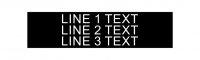Textured Plastic Nameplate - 1/2"x 2" - 1/8" Text