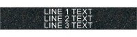 Textured Plastic Nameplate - 1/2"x 3" - 1/8" Text