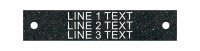 Textured Plastic Nameplate - 1/2"x 2 1/2" - 1/8" Text - Mtg Holes