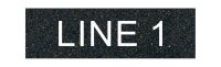 Textured Plastic Nameplate - 3/4" x 2 1/2" - 3/8" Text