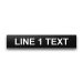 Heavy-Duty Plastic Nameplate - 3/4" x 4" - 3/8" Text