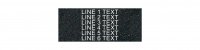 Textured Plastic Nameplate - 1" x 2 1/2" - 1/8" Text