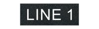 Textured Plastic Nameplate - 1 1/2" x 4" - 3/4" Text