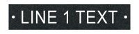 Textured Plastic Nameplate - 1 1/2" x 7" - 3/4" Text - Mtg Holes