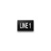 Heavy-Duty Plastic Nameplate - 2" x 3" - 1" Text