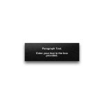 Heavy-Duty Plastic Nameplate - 2" x 6" - 1/4" Text