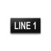 Heavy-Duty Plastic Nameplate - 3" x 6" - 1 1/2" Text