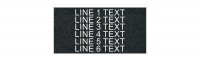 Textured Plastic Nameplate - 3" x 6" - 3/8" Text