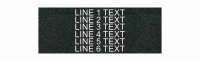 Textured Plastic Nameplate - 3" x 8" - 3/8" Text