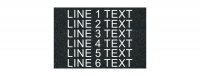 Textured Plastic Nameplate - 4" x 6" - 1/2" Text