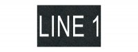 Textured Plastic Nameplate - 4" x 6" - 2" Text