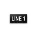Heavy-Duty Plastic Nameplate - 4" x 8" - 2" Text