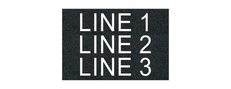 (image for) Textured Plastic Nameplate - 4" x 6" - 1" Text