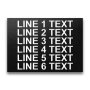 Heavy-Duty Plastic Nameplate - 5" x 7" - 5/8" Text
