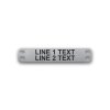 Engraved Stainless Steel Cable Tag - 1/2" x 2 3/4" - 3/16" Text