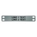 (image for) Stainless Steel Cable Tag- 0.472" x 2 3/4" - 3/16" Text