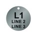 (image for) Engraved Stainless Steel Tag - 2.0" Round - Style 2