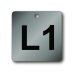 (image for) Engraved Stainless Steel Tag - 2.0" Square - Style 1