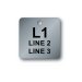 (image for) Engraved Stainless Steel Tag - 1.5" Square - Style 2