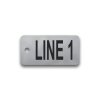 Engraved Stainless Steel Valve Tag - 1 1/8" x 2 1/4" - 3/4" Text