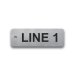  Stainless Steel Tag - 1" x 3" - 1/2" Text