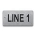  Stainless Steel Tag - 2" x 4" - 1" Text