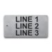  Stainless Steel Tag - 2" x 4" - 1/2" Text