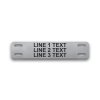 Engraved Stainless Steel Cable Tag - 3/4" x 3 1/2" - 3/16" Text