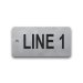  Stainless Steel Tag - 1.5" x 3" - 3/4" Text
