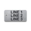 fiber laser marked stainless steel key tag