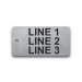  Stainless Steel Tag - 1.5" x 3" - 3/8" Text