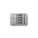  Stainless Steel Tag - 1" x 1.5" - 3/16" Text