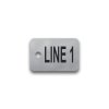 Engraved Stainless Steel Valve Tag - 1" x 1 1/2" - 1/2" Text