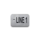 Engraved Stainless Steel Valve Tag - 1" x 1 1/2" - 1/2" Text