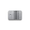 Engraved Stainless Steel Valve Tag - 1" x 1 1/2" - 1/8" Text
