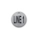  Engraved Stainless Steel Tag - 1.25" Round - Style 1