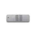 Engraved Stainless Steel Valve Tag - 3/4" x 2 1/2" - 3/32" Text