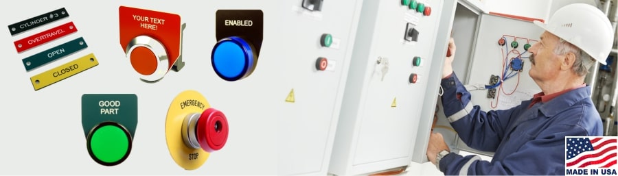 engraved labels, legend plates, phenolic labels