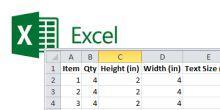 spreadsheet ordering