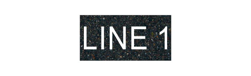 (image for) Textured Plastic Nameplate - 1/2"x 1" - 1/4" Text