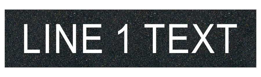 (image for) Textured Plastic Nameplate - 1 1/2" x 6 1/2" - 3/4" Text